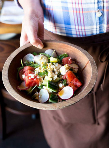 Watermelon Pickle Salad